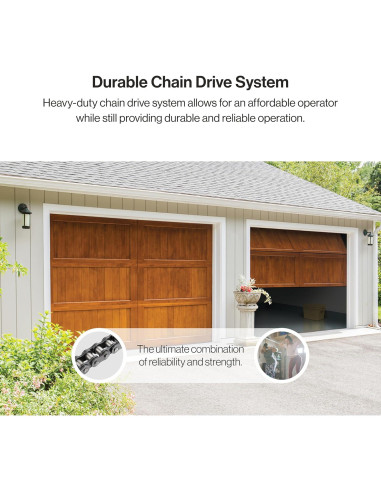 Abridor de Puerta de Garaje Genie Cadena Drive 750 0.75 HP Negro