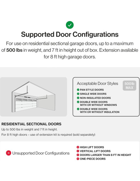 Abridor de Puerta de Garaje Genie Cadena Drive 750 0.75 HP Negro