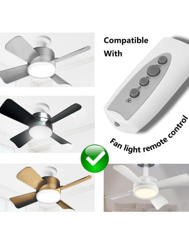 Control Remoto Molgoc para Ventilador de Techo con Luz