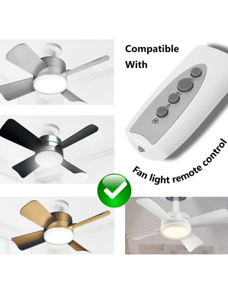 Control Remoto Molgoc para Ventilador de Techo con Luz