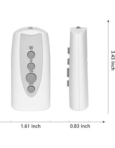 Control Remoto Molgoc para Ventilador de Techo con Luz