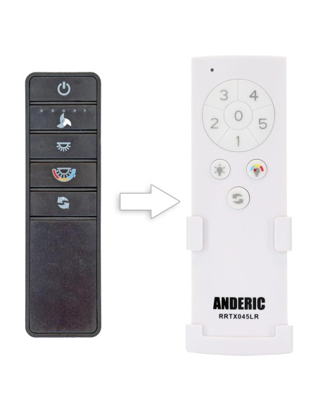 Control Remoto Anderic RRTX045-LR para Ventilador de Techo Control Remoto Anderic RRTX045-LR para Ventilador de Techo