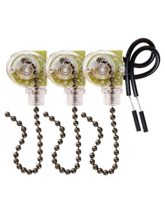 Paquete de 3 Interruptores de Cadena Zing Ear ZE-109 2 Cables