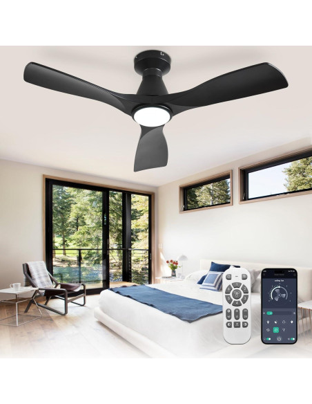 Ventilador de Techo Depuley 106.68 cm con Luz LED y Control Remoto Ventilador de Techo Depuley 106.68 cm con Luz LED y Control Remoto