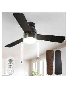 Ventilador de Techo Passky 106.68 cm con Luz y Control Remoto