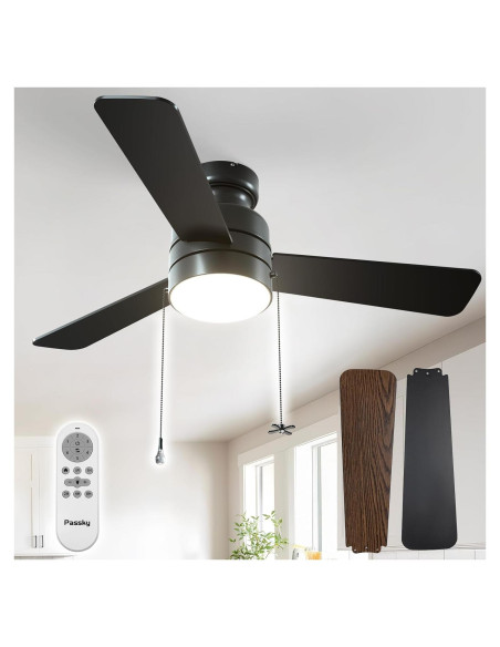 Ventilador de Techo Passky 106.68 cm con Luz y Control Remoto Ventilador de Techo Passky 106.68 cm con Luz y Control Remoto