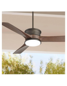 Ventilador de Techo Casa Vieja 54" LED Bronce Imperial con Control Remoto