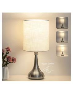 Lámpara de Mesa Táctil Boncoo Regulable 3 Niveles 40.6cm