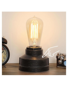 Base de Lámpara Táctil Boncoo Industrial Vintage 105mm