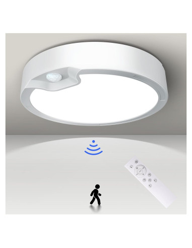 Luz de Techo LED a Batería KEPLUG con Sensor de Movimiento 3000K-6500K