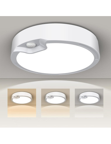 Luz de Techo LED a Batería KEPLUG con Sensor de Movimiento 3000K-6500K