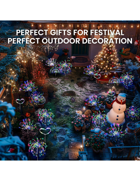 Luces Solares Decorativas PEVOROS 120 LED Multicolor 2 Paquete Luces Solares Decorativas PEVOROS 120 LED Multicolor 2 Paquete
