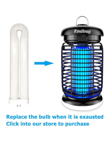 Zapper de Insectos Endbug 2 en 1 con Luz LED 15W IPX6