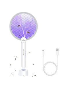 Raqueta Zapper de Insectos GooQand 4000V Carga USB 2 en 1