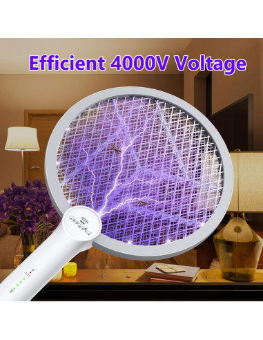 Raqueta Zapper de Insectos GooQand 4000V Carga USB 2 en 1