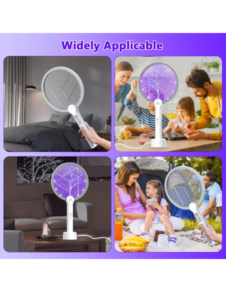 Raqueta Zapper de Insectos GooQand 4000V Carga USB 2 en 1