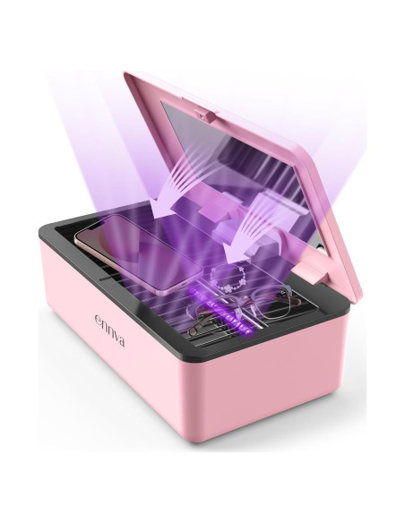 Caja Desinfectante UV-C ENNVA 360 Portátil Rosa 0.79 kg