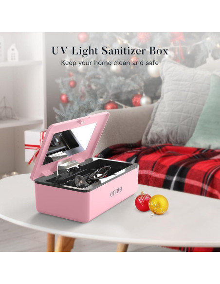 Caja Desinfectante UV-C ENNVA 360 Portátil Rosa 0.79 kg