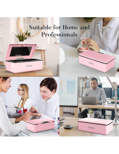 Caja Desinfectante UV-C ENNVA 360 Portátil Rosa 0.79 kg