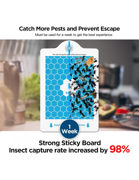 Trampa para Insectos BietrunPro MK88B Luz UV+Azul+Amarillo