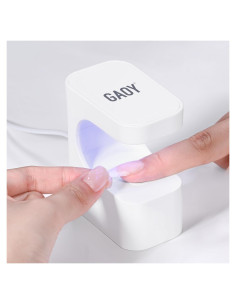 Luz UV para Uñas de Gel GAOY Mini LED 45s/60s Blanca