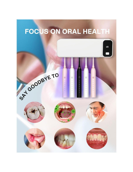 Soporte para Cepillos de Dientes Eléctrico OVAS HOO 5 Ranuras