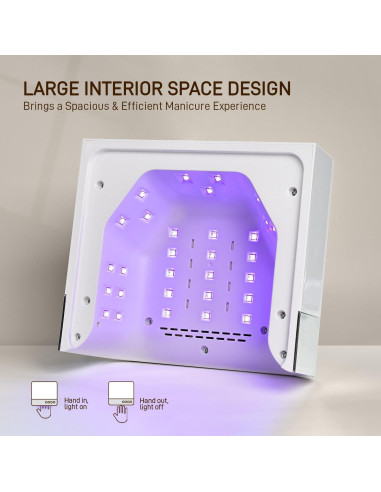 Lámpara UV Profesional GAOY 36 LED para Uñas Largas 16.5cm