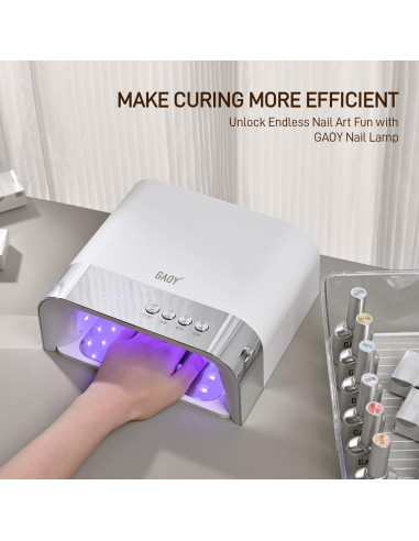 Lámpara UV Profesional GAOY 36 LED para Uñas Largas 16.5cm