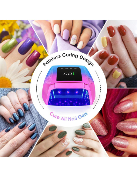 Lámpara de Uñas UV LED Inalámbrica Liddy Art 96W Recargable