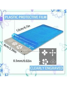 Estampador de Uñas PH PandaHall 3pcs Acero Inoxidable 2