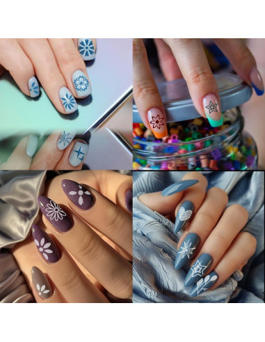 Estampador de Uñas PH PandaHall 3pcs Acero Inoxidable