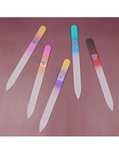 Juego de 5 limas de vidrio checo Bona Fide Beauty - Reutilizables