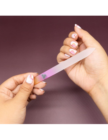 Juego de 5 limas de vidrio checo Bona Fide Beauty - Reutilizables