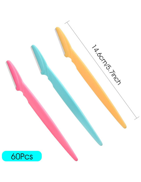 Afeitadora de Cejas FEPITO 60 Unidades Acero Inoxidable