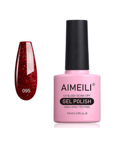 Esmalte de Uñas AIMEILI Rojo Brillante 10ml - Sin HEMA