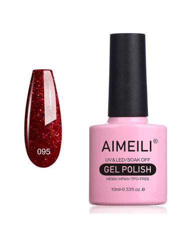 Esmalte de Uñas AIMEILI Rojo Brillante 10ml - Sin HEMA