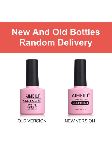 Esmalte de Uñas AIMEILI Rojo Brillante 10ml - Sin HEMA