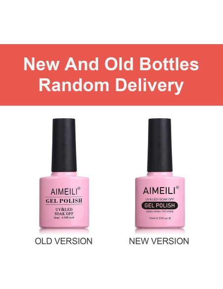 Esmalte de Uñas AIMEILI Rojo Brillante 10ml - Sin HEMA