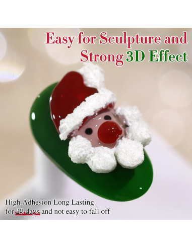 Gel de Uñas Sólido Double Rhythm 14.79 g Blanco Yeso 3D