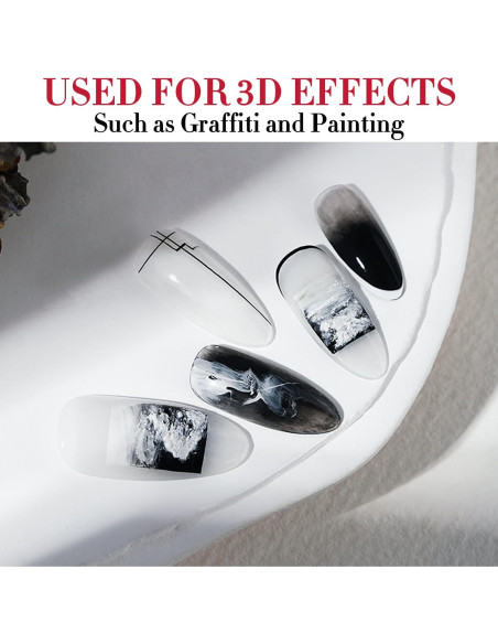 Gel de Uñas Sólido Double Rhythm 14.79 g Blanco Yeso 3D Gel de Uñas Sólido Double Rhythm 14.79 g Blanco Yeso 3D