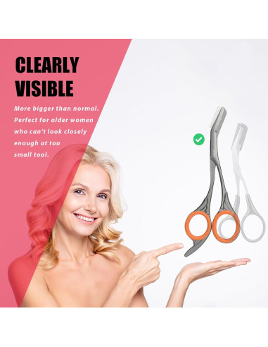 Tijeras para Recortar Cejas LePinko con Peines Color Gris