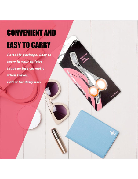 Tijeras para Recortar Cejas LePinko con Peines Color Gris