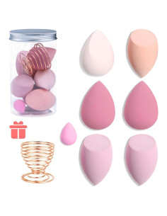 Juego de Esponjas de Maquillaje Leeshine 8 Piezas Rosa