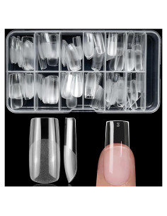 240 Piezas Uñas Falsas de Gel Cuadradas Medianas Lifextol