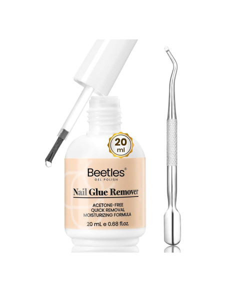 Removedor de Pegamento para Uñas Beetles 20ml Sin Acetona