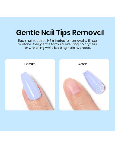 Removedor de Pegamento para Uñas Beetles 20ml Sin Acetona