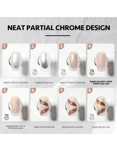 Top Coat Mate GAOY 16ml Resistente al Polvo para Uñas