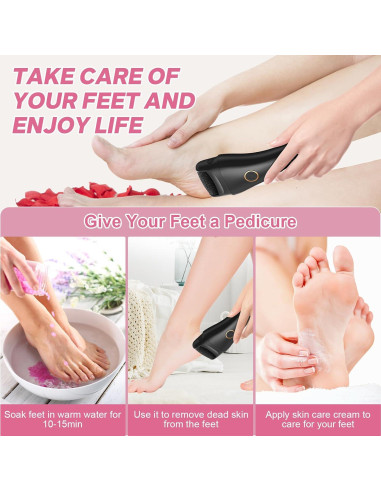 Removedor de Callos Eléctrico Spriak 16 en 1 Negro