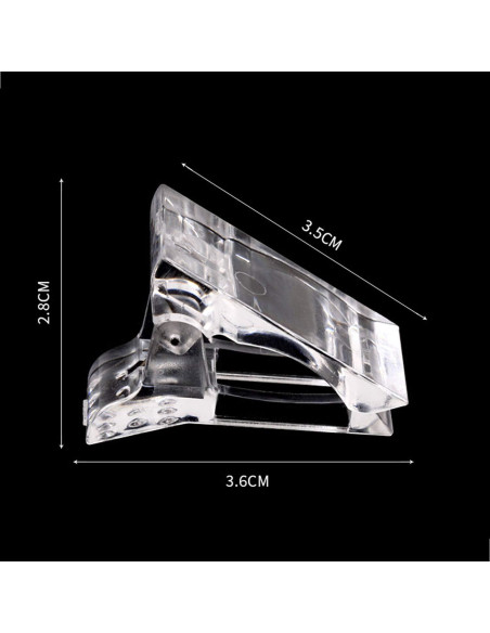 12 Clips de Uñas Benbeno + Cortador de Tips de Uñas Falsas