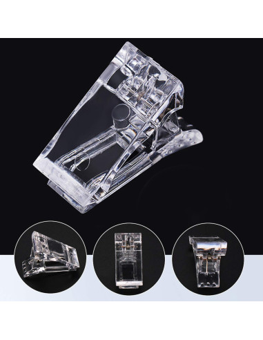 12 Clips de Uñas Benbeno + Cortador de Tips de Uñas Falsas